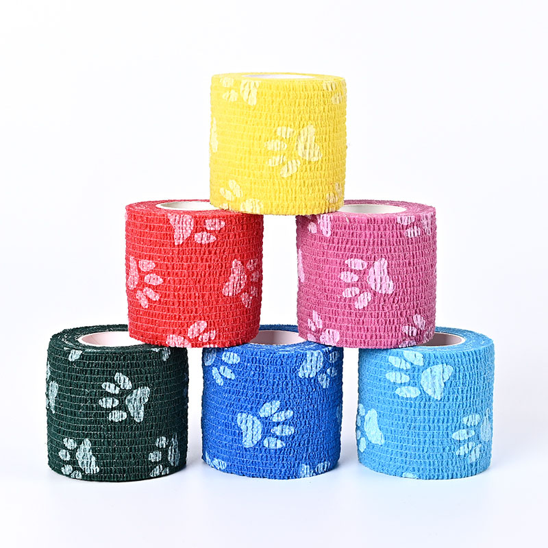 Bandage adhésif cohésif élastique non tissé auto-adhésif