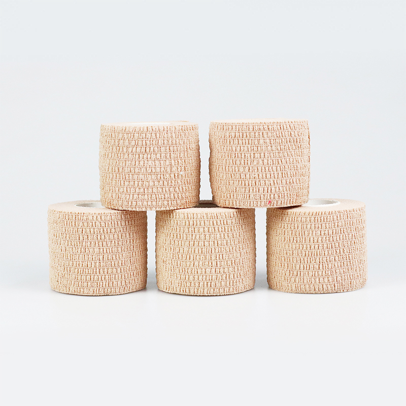 Bandage en coton auto-adhésif élastique facile à déchirer