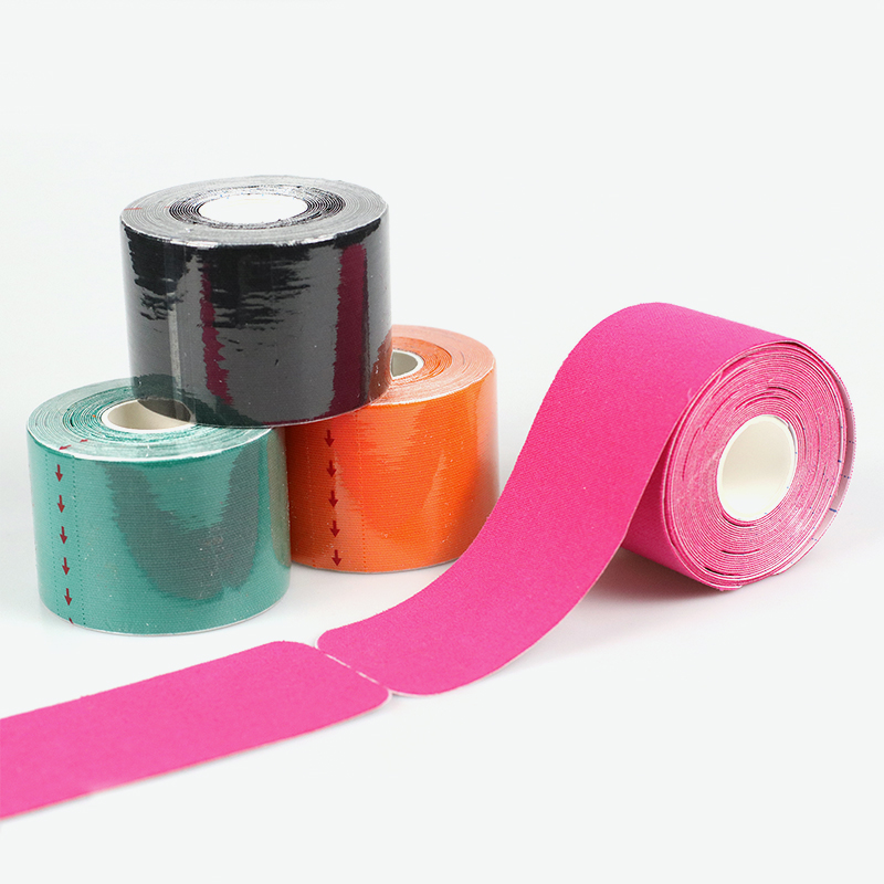 Ruban kinesthésique sportif pré-découpé élastique kinesthésique pré-découpé pour les athlètes